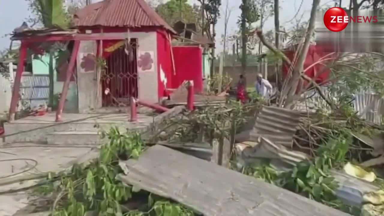 VIDEO: जड़ से उखड़े पेड और उड़ी मकान की छतें, पश्चिम बंगाल के जलपाईगुड़ी में चक्रवाती तूफान ने मचाई तबाही