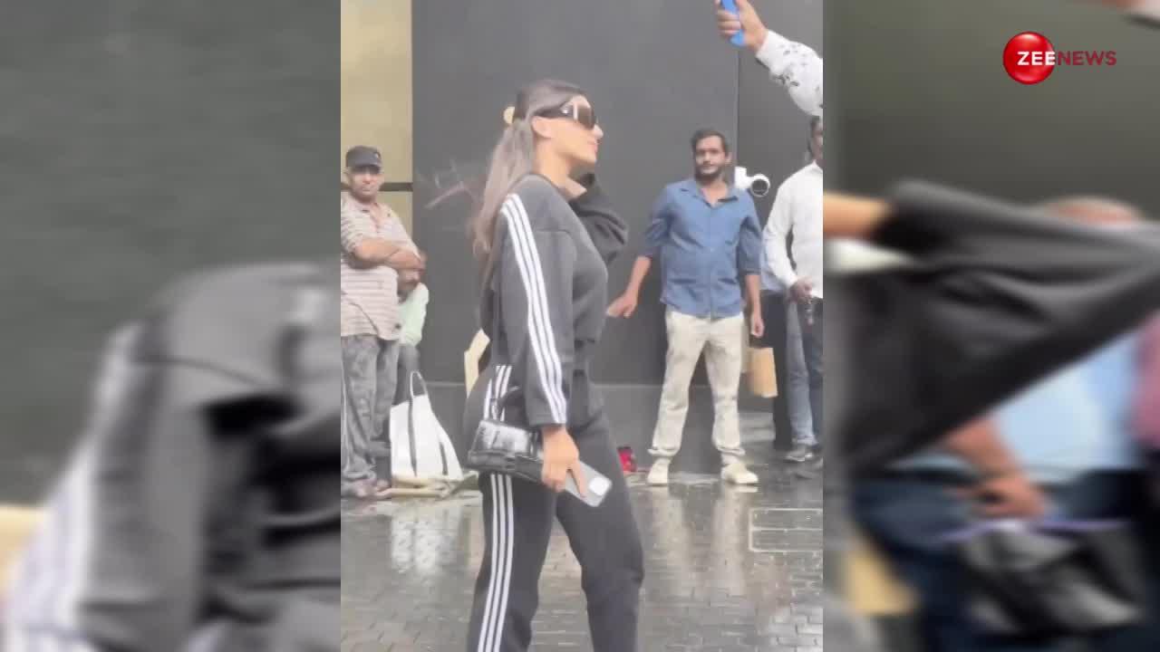 बारिश में Nora Fatehi का दिखा हुस्न का जलवा, लोगों की नहीं हट रही नजरें