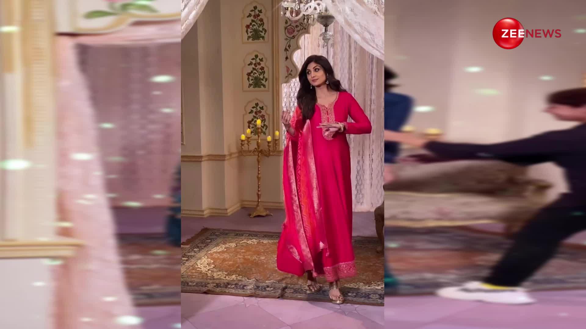 Shilpa Shetty ने कैमरे के सामने दिखाया देसी लुक, अलग-अलग सूट में दिखीं बेहत खूबसूरत