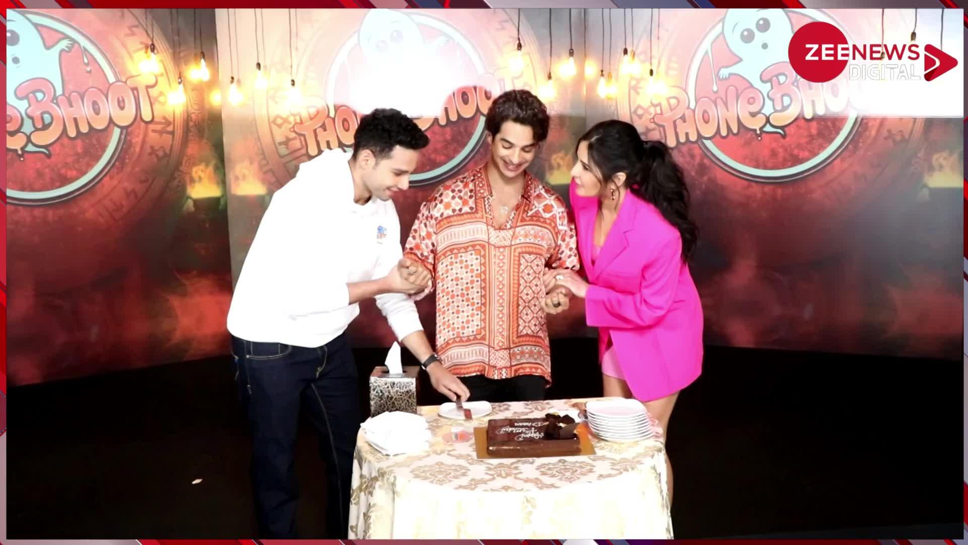 Katrina और Siddhant के साथ Ishaan ने किया बर्थडे सेलिब्रेट, पैपराजी का भी केक से किया अभिवादन