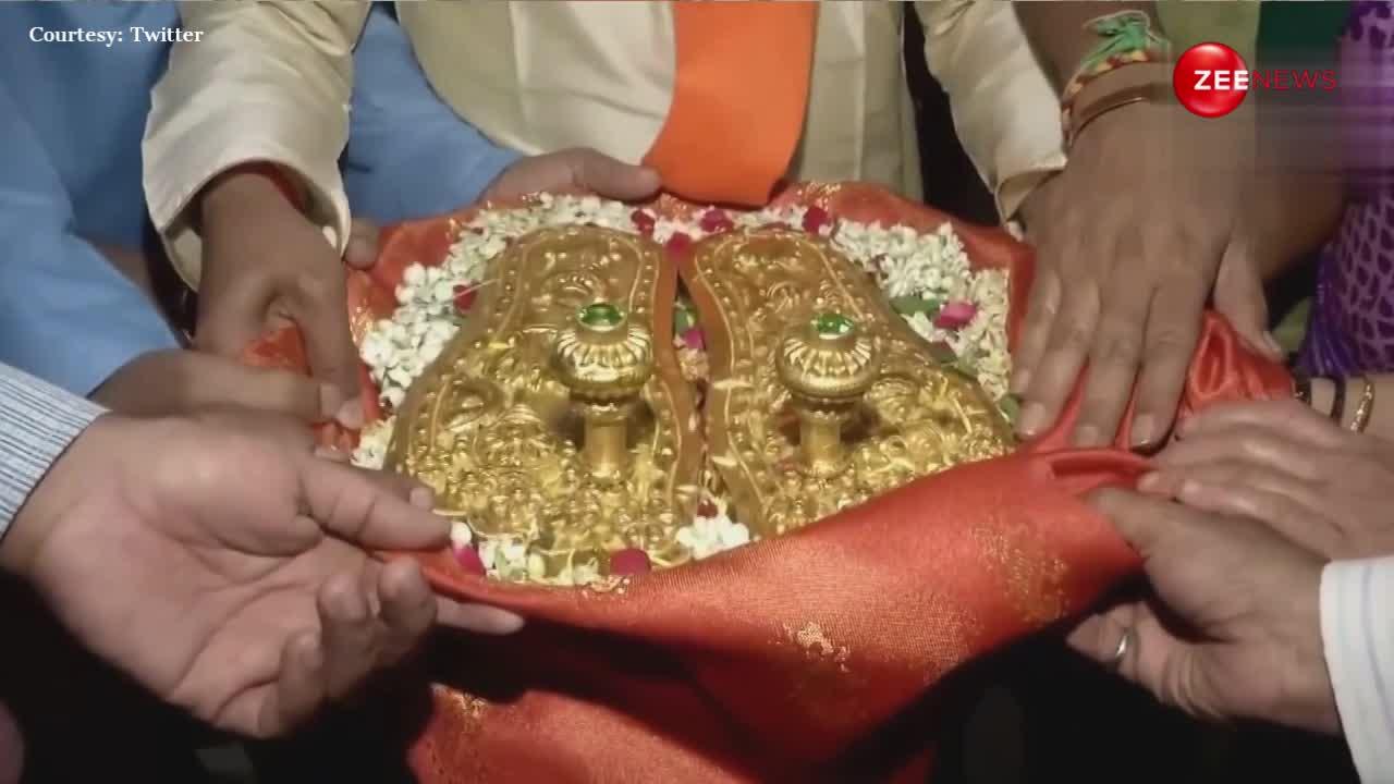 Video: 8000 किमी पैदल चलकर अयोध्या पहुंचेगा 64 साल का ये शख्स, दान करेंगे सोने से जड़ी भगवान राम की चरण पादुका