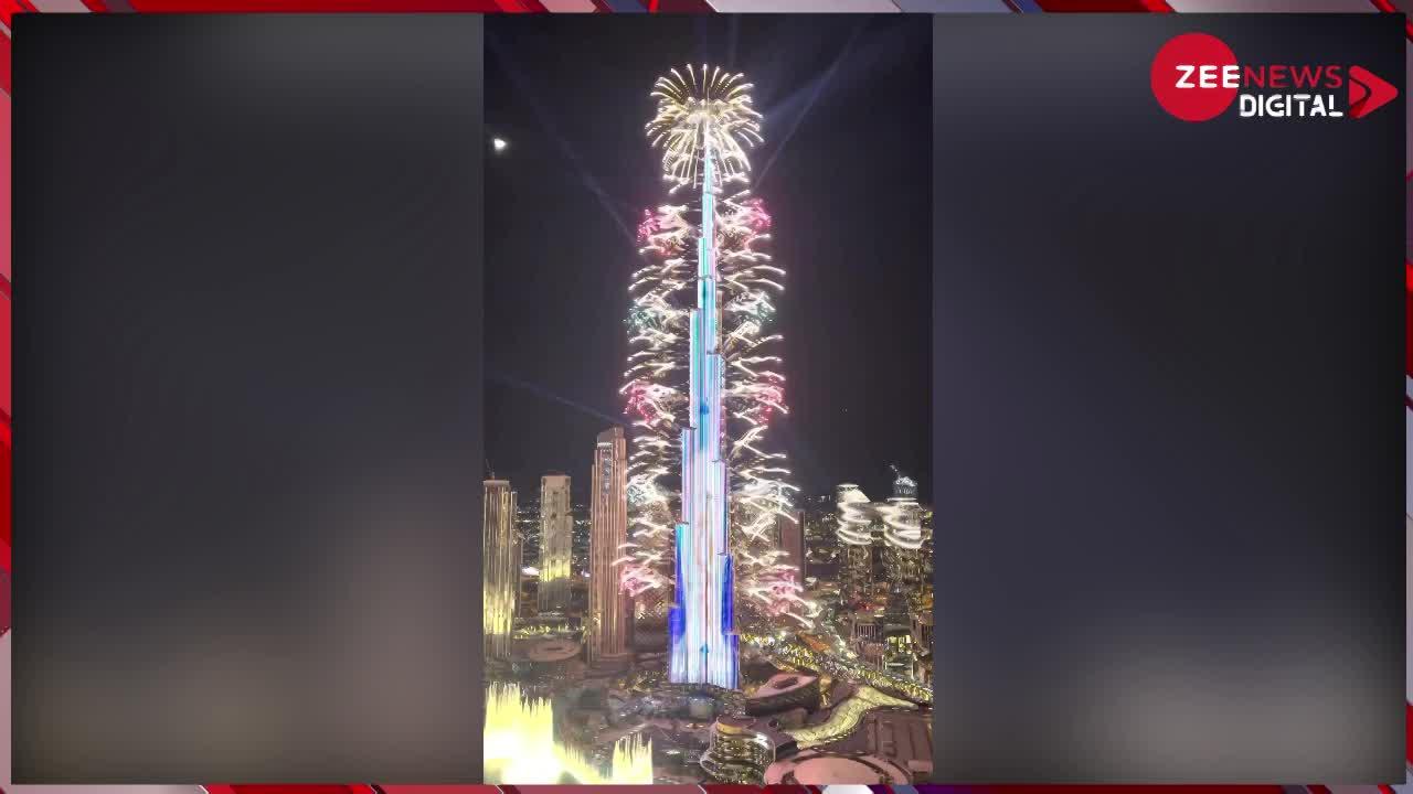 Happy New Year 2023: नए साल में कुछ यूं जगमगाई बुर्ज खलीफा, जश्न में झूमी पूरी दुनिया