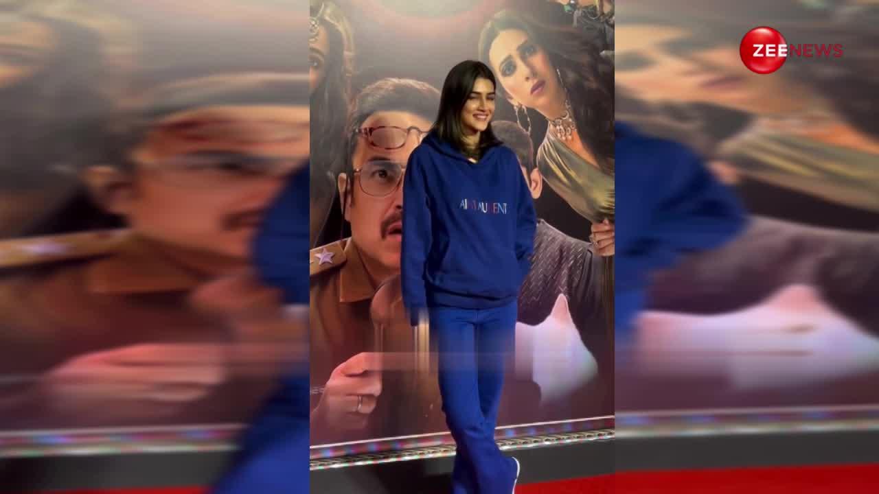 कैजुअल में  'योद्धा' की स्क्रीनिंग पर दिखीं Kriti Sanon, कीमत जान उड़ जाएंगे होश