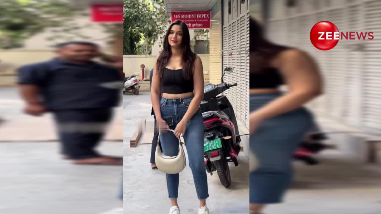 Saiee Manjrekar की सादगी देख लोग हुए फिदा, वीडियो हुआ वायरल