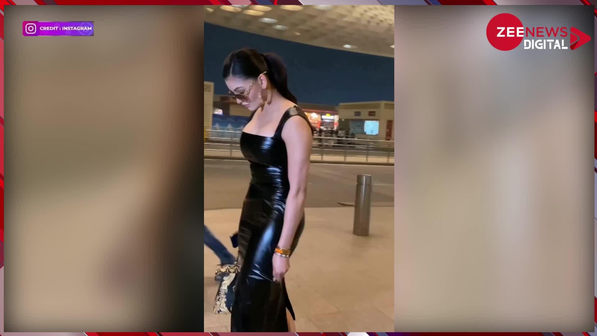 Oops Moment: उर्वशी रौतेला को स्टाइल मारना पड़ा महंगा, एयरपोर्ट पर सबके सामने खिसक गई ड्रेस और दिख गया...