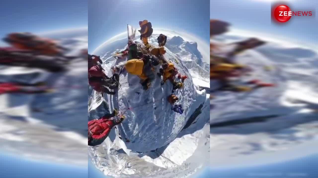 दुनिया के सबसे ऊंचे पहाड़ Mount Everest की आई खूबसूरत तस्वीर, वीडियो हुआ वायरल