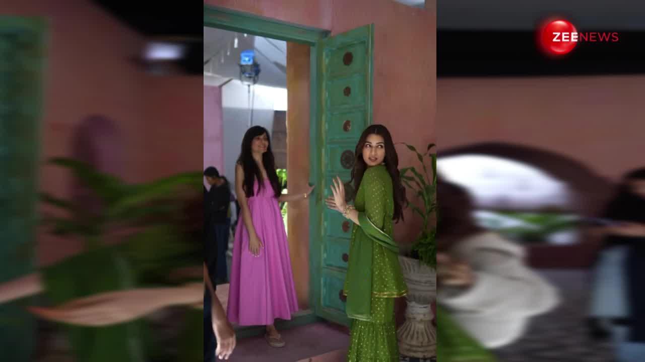 हरे रंग की सूट में Kriti Sanon दिखी बेहद खूबसूरत, आईने में खुद को निहारते आई नजर