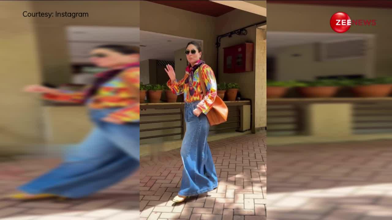 बेगम Kareena Kapoor हुई  बैगी जींस और लूज शर्ट में स्पॉट, शानदार लुक देख फैंस हुए इंप्रेस