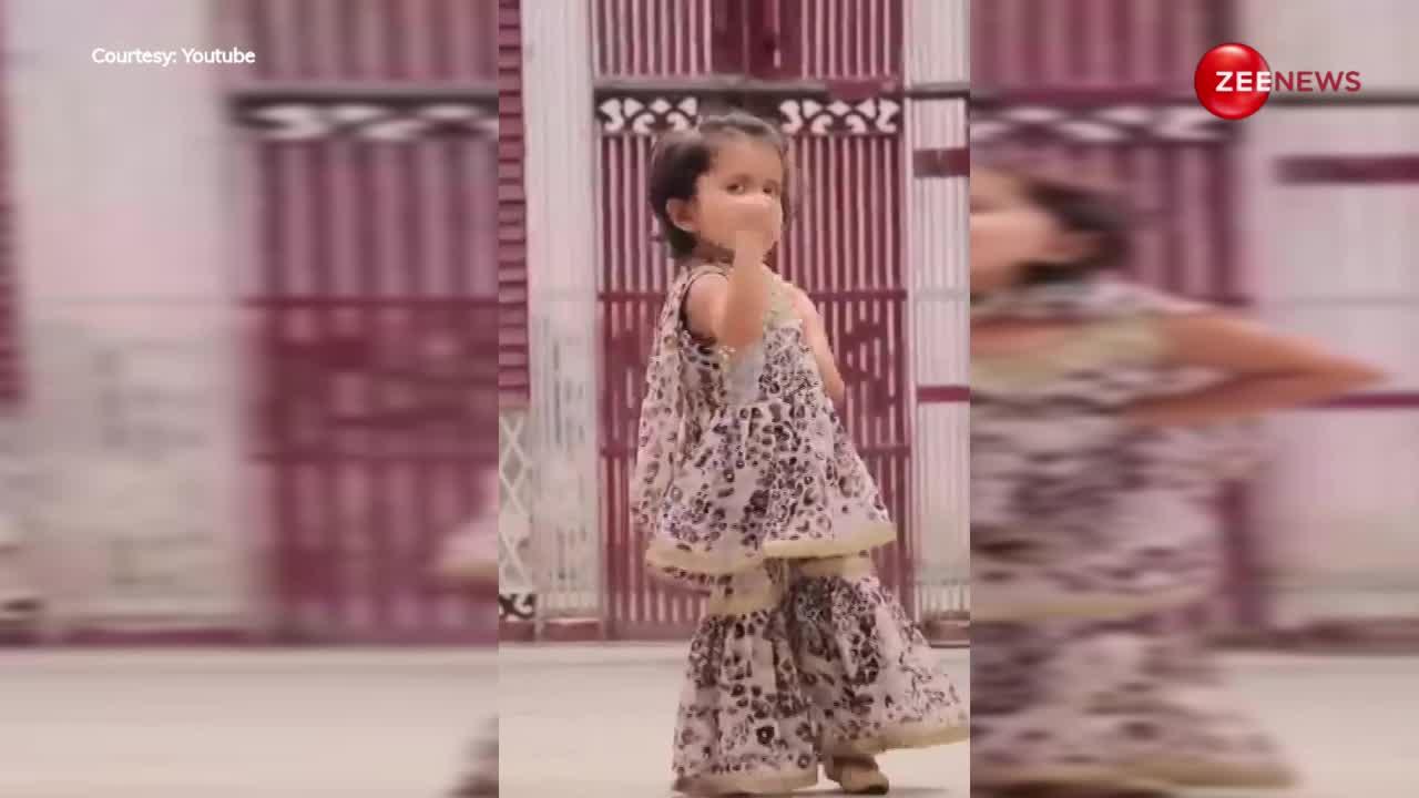 हरियाणवी गाने पर 4 साल की बच्ची ने किया डांस,  क्यूटनेस देख लगी लोगों की भीड़
