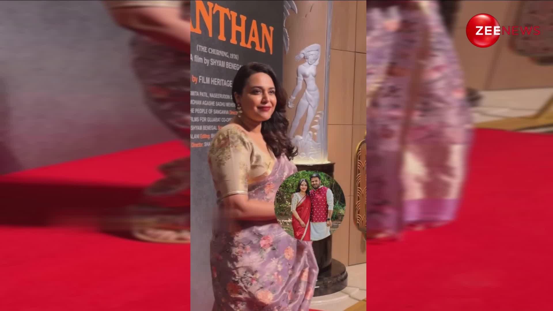 साड़ी पहन इवेंट में पहुंचीं तो ट्रोल हुईं Swara Bhaskar, मोटापे और बेबी बंप पर उठाए लोगों ने सवाल