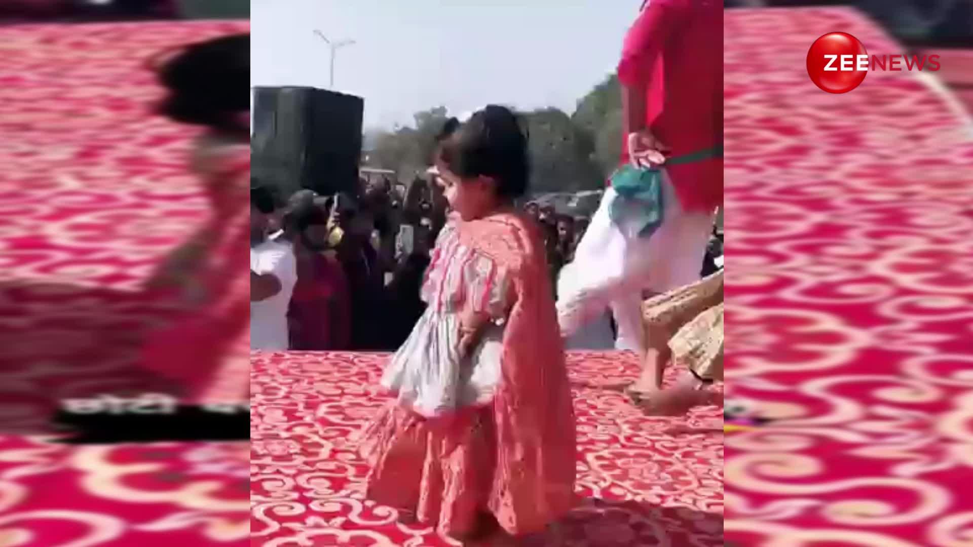 viral Video: हरियाणवी गाने पर सूट पहनकर छोटी सी बच्ची ने किया गदर डांस, वीडियो हुआ वायरल