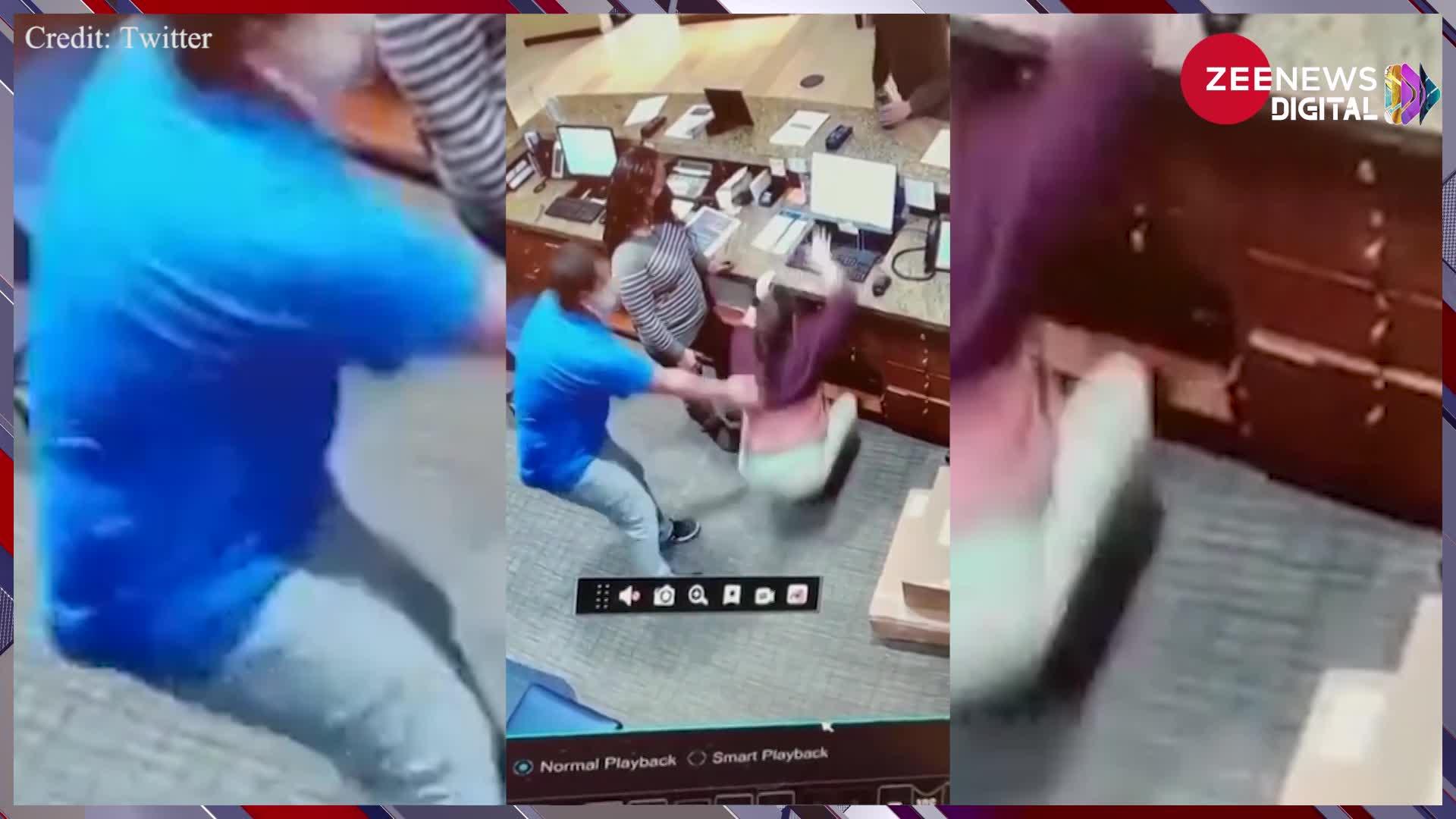 Viral Video: दुकान पर काम कर रही थी महिला कर्मचारी, अचानक हुआ कुछ ऐसा देख हंसी रोकना हुआ मुश्किल