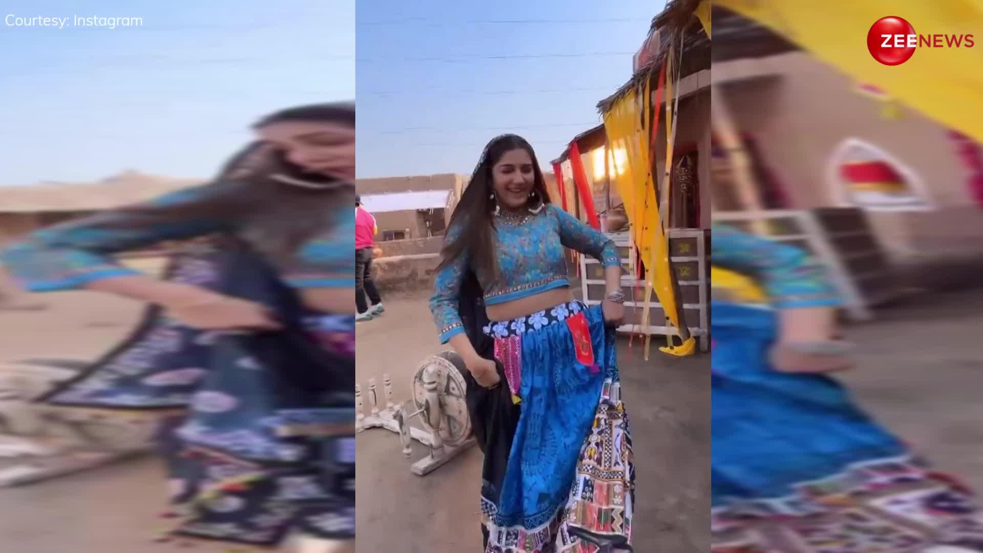 Sapna Choudhary ने 'हलवा शरीर' गाना पर रंगीन लंगा पहन, लगया ऐसा ठुमका सब ने बोला- सुबह-सुबह दिन बन जाता है