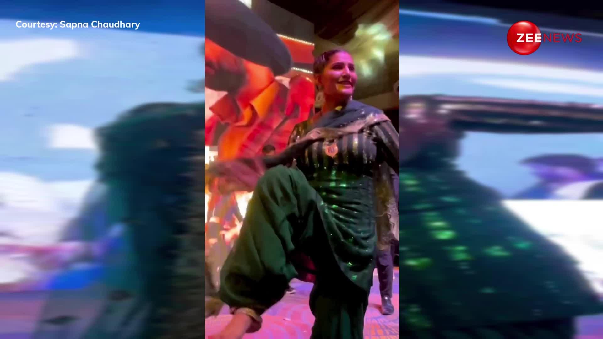 Sapna Choudhary का जलवा नहीं हो रहा कम, हरे रंग के साइट सूट में नए गाने 'नाचन की तोल' पर खूब हिलाया बदन