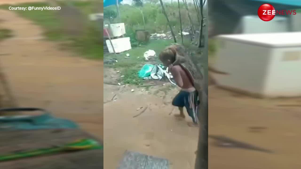 Crocodile viral video: बच्चे ने मगरमच्छ को बनाया दोस्त! पीठ पर लादकर खुलेआम घूम रहा है गांव की गलियां...