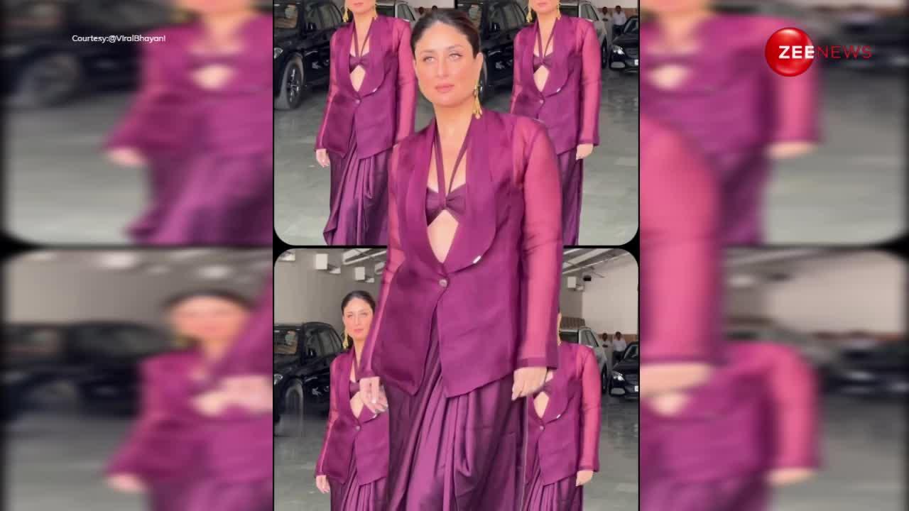धोती वाली साड़ी पहन Kareena Kapoor की हुस्न ने बिखेरा गजब का करिश्मा, कातिल आदाओं से लोग हुए पानी-पानी
