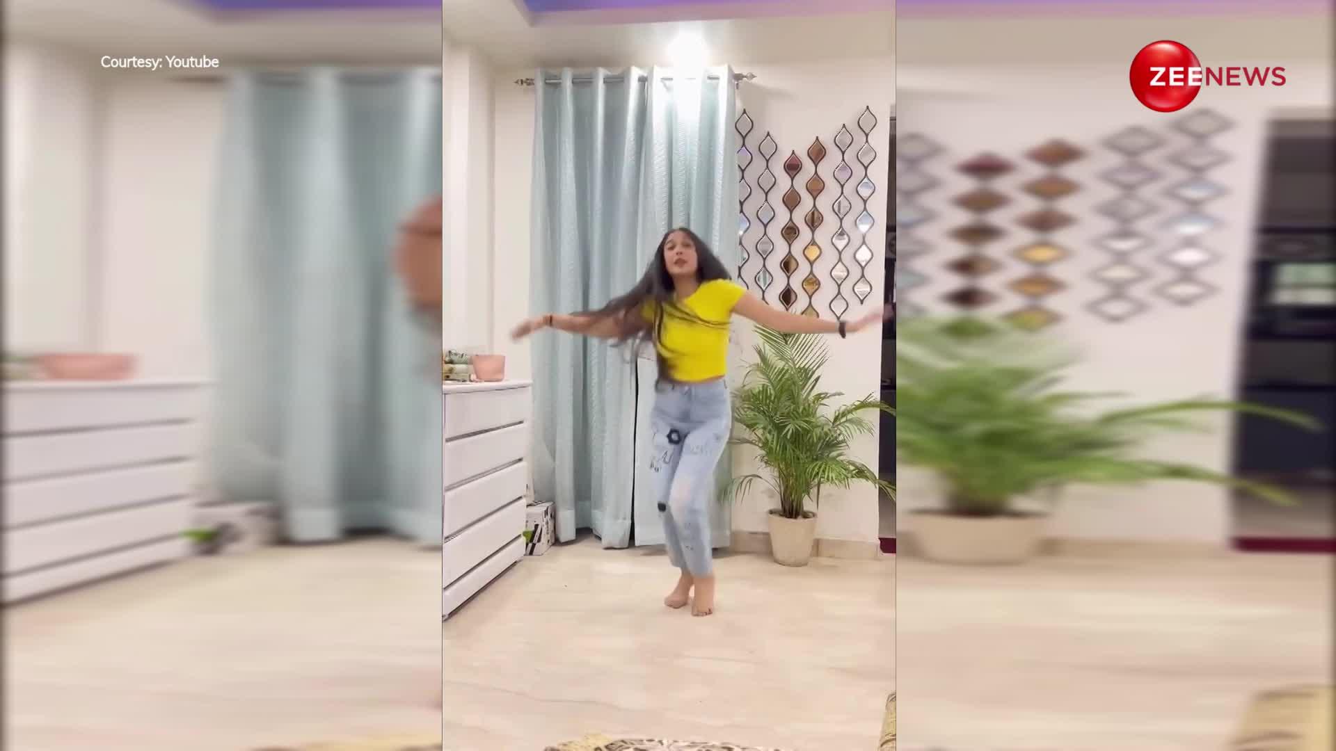 Sapna Choudhary के गाने पर लड़की ने टॉप और जींस में किया धमाकेदार डांस, सभी को छोड़ा पीछे