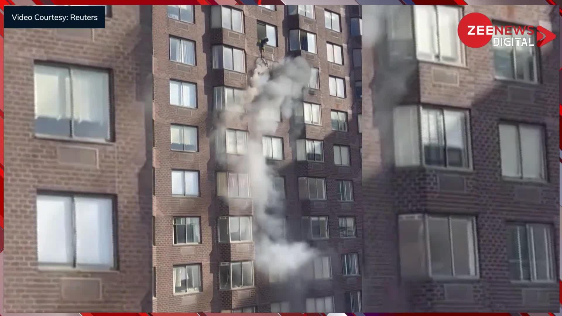 अमेरिका की ऊंची इमारत में आग लगने से 38 लोग हुए घायल, राहत कार्य जोरो-शोरो से जारी