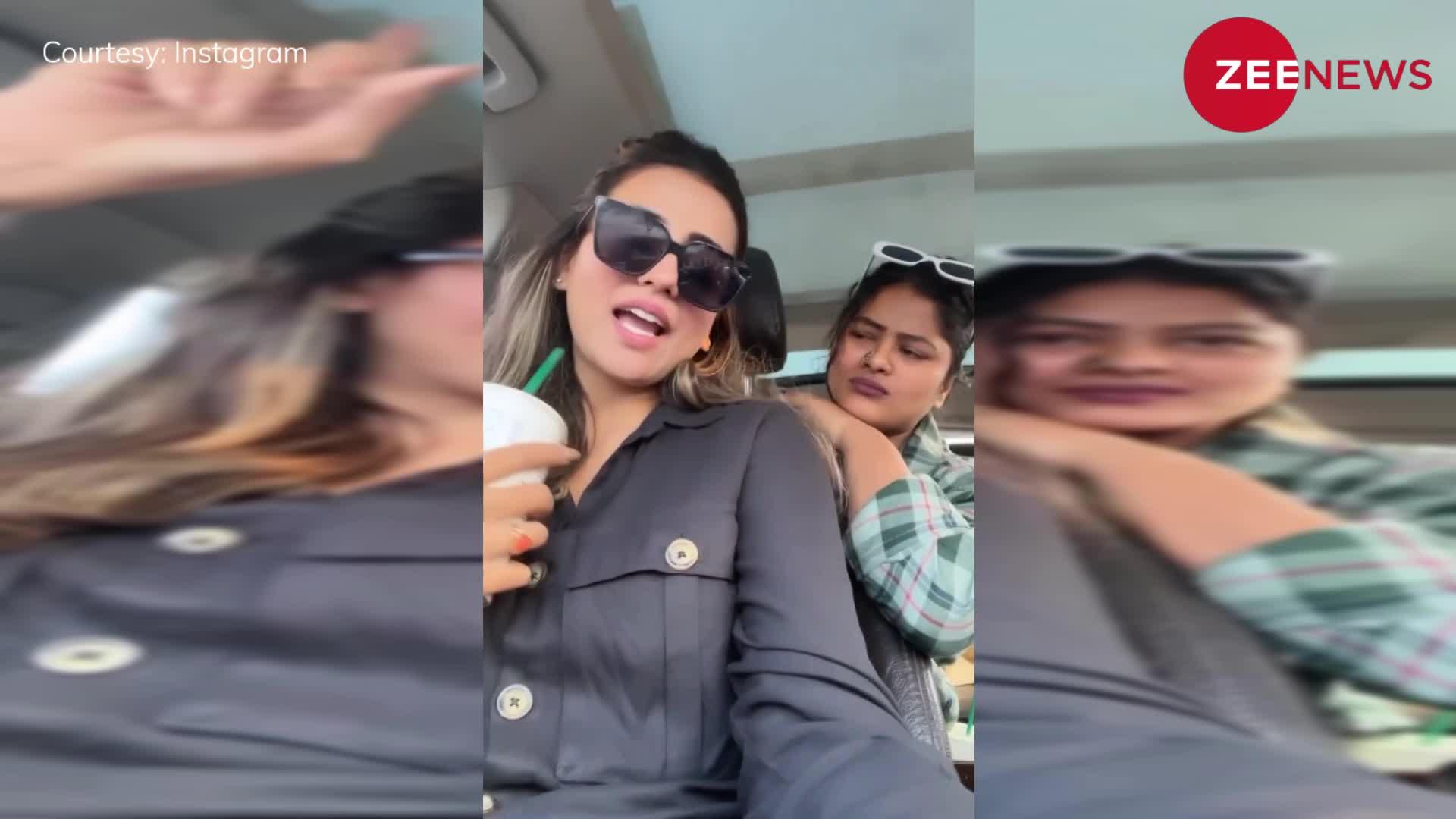 भोजपुरी स्टार Akshara Singh ने कार में बैठकर ये क्या किया, जानने के लिए देखें ये वायरल वीडियो