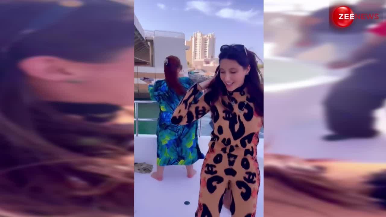 Nora Fatehi ने यॉट पर किया इलेक्ट्रिफाइंग डांस, वीडियो हुआ वायरल