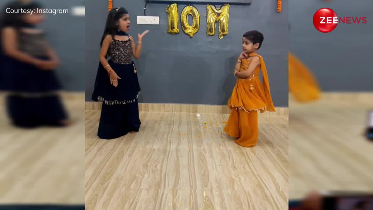 Girls Dance Video: सपना चौधरी के गाने पर 2 बच्चियों ने किया ऐसा डांस, देखते-देखते पब्लिक ने मारी जमकर तालियां