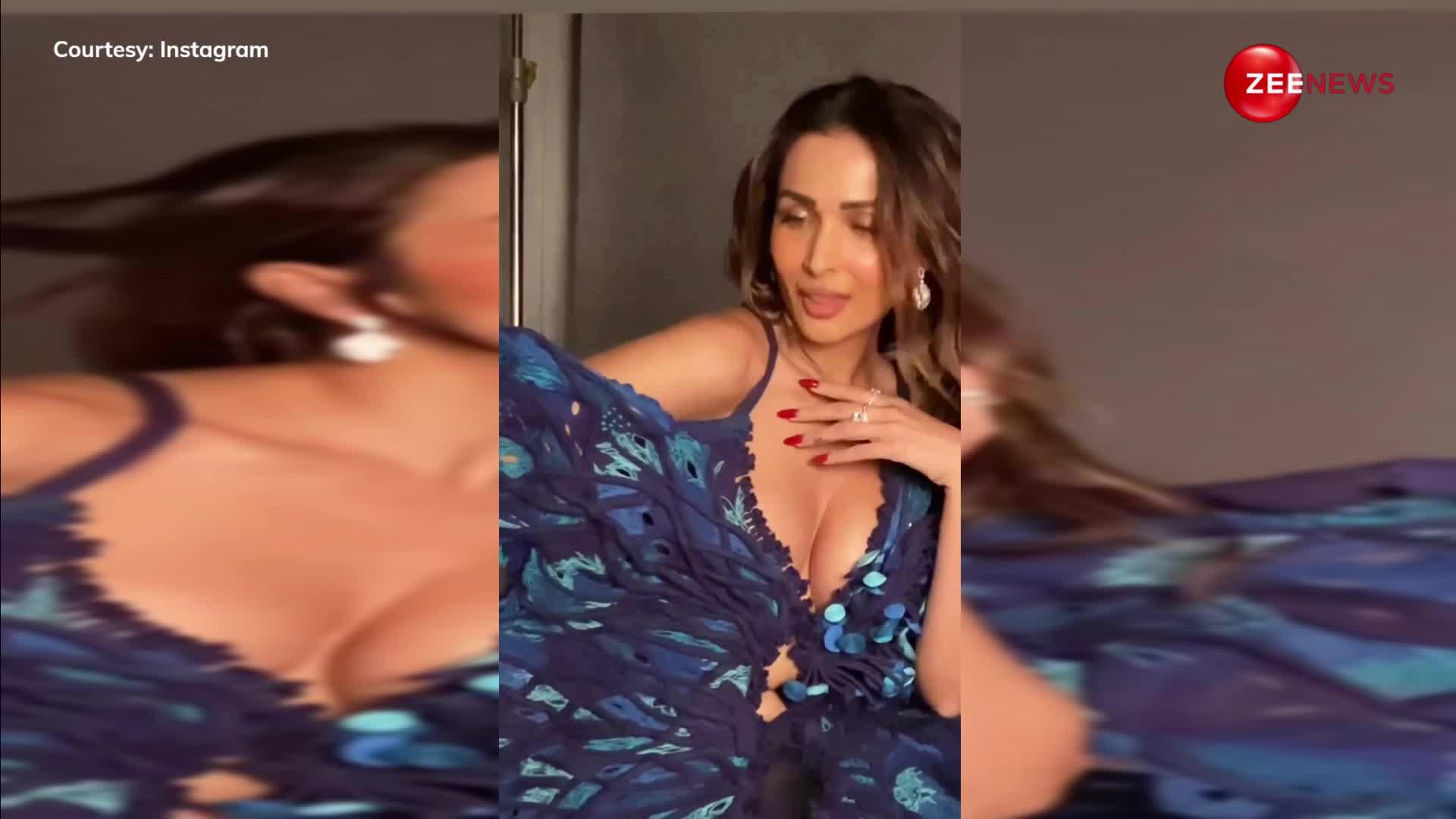 Malaika Arora ने ब्लू आउटफिट में फ्लॉन्ट किया अपना सेक्सी फिगर, वीडियो देखकर नहीं हटेंगी नजरें