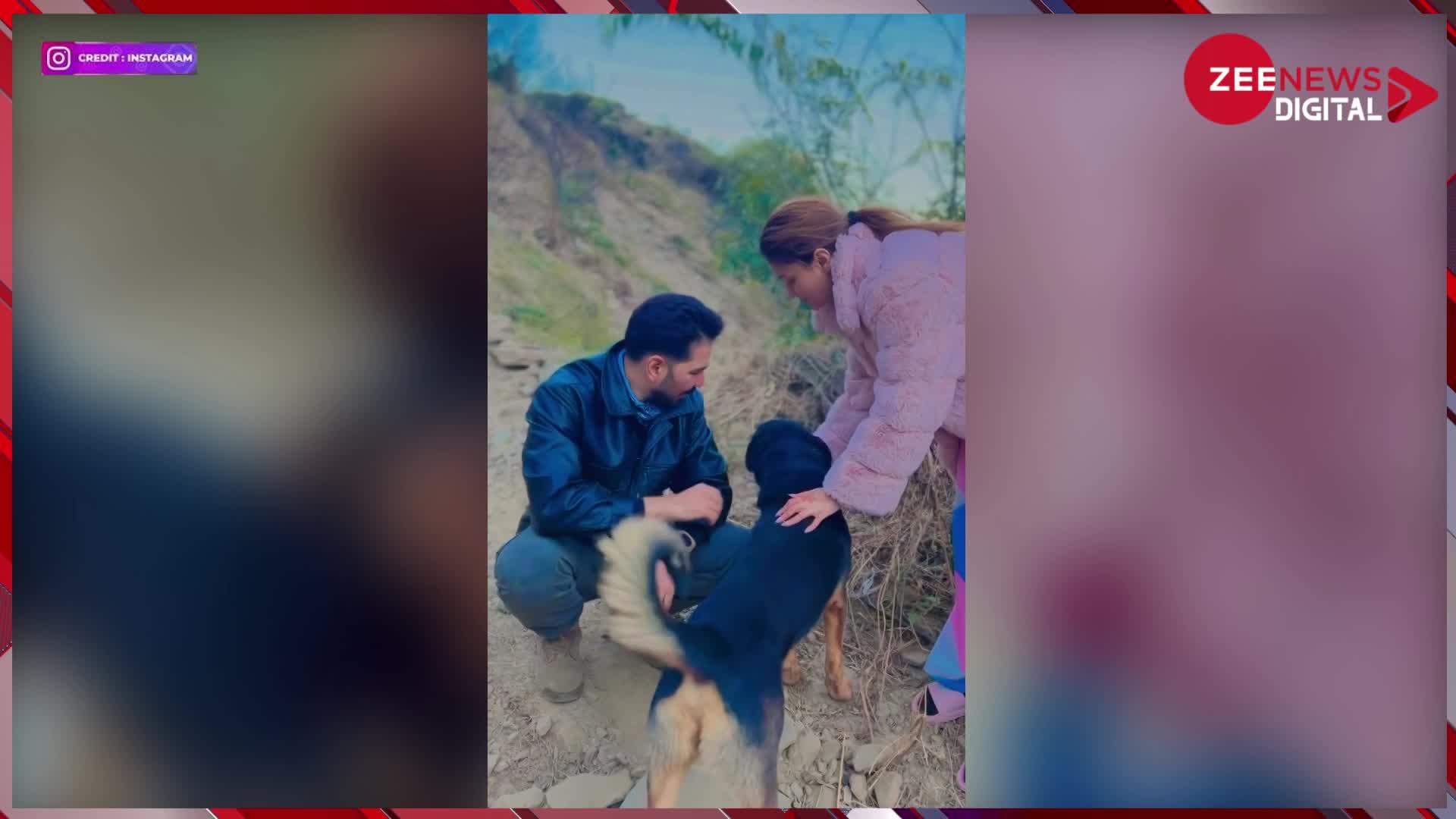 पहाड़ों पर पालतू कुत्ते के साथ Rubina Dilaik और Abhinav Shukla का क्वालिटी टाइम, वीडियो देख कपल से हो जाएगा प्यार