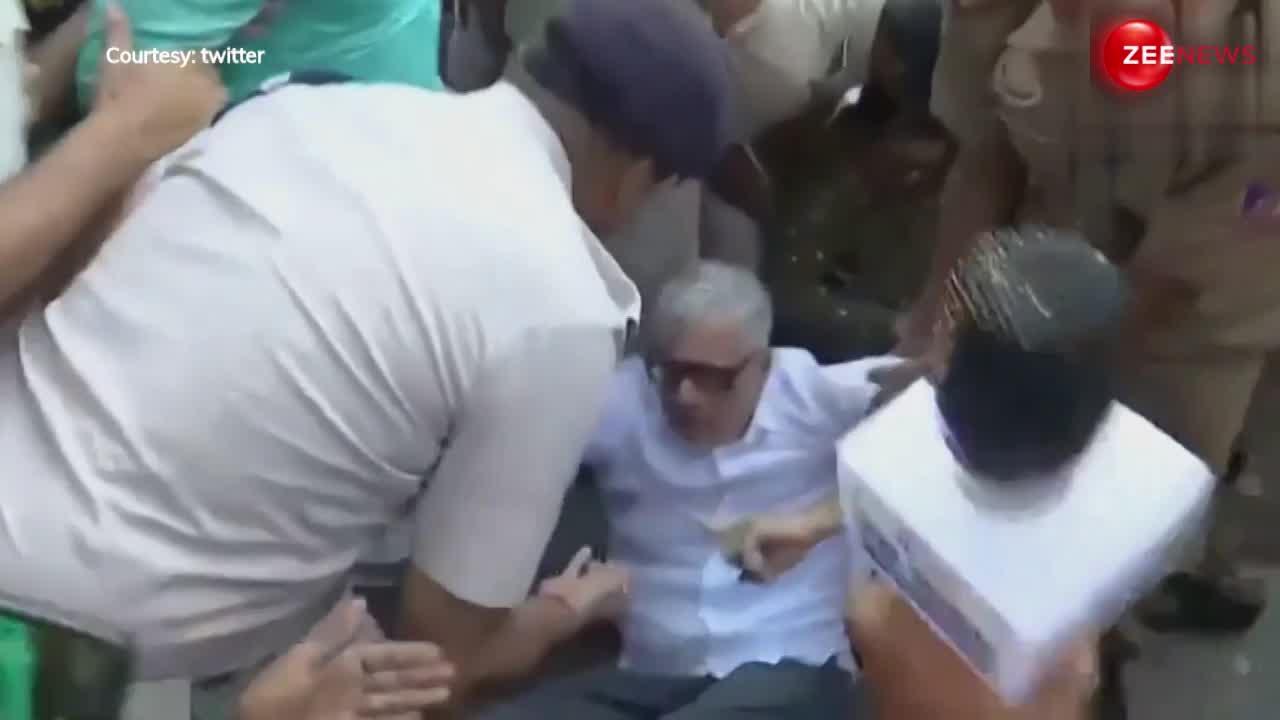 दिल्ली पुलिस ने प्रदर्शन कर रहे TMC सांसदों को लिया हिरासत में, देखिए वीडियो