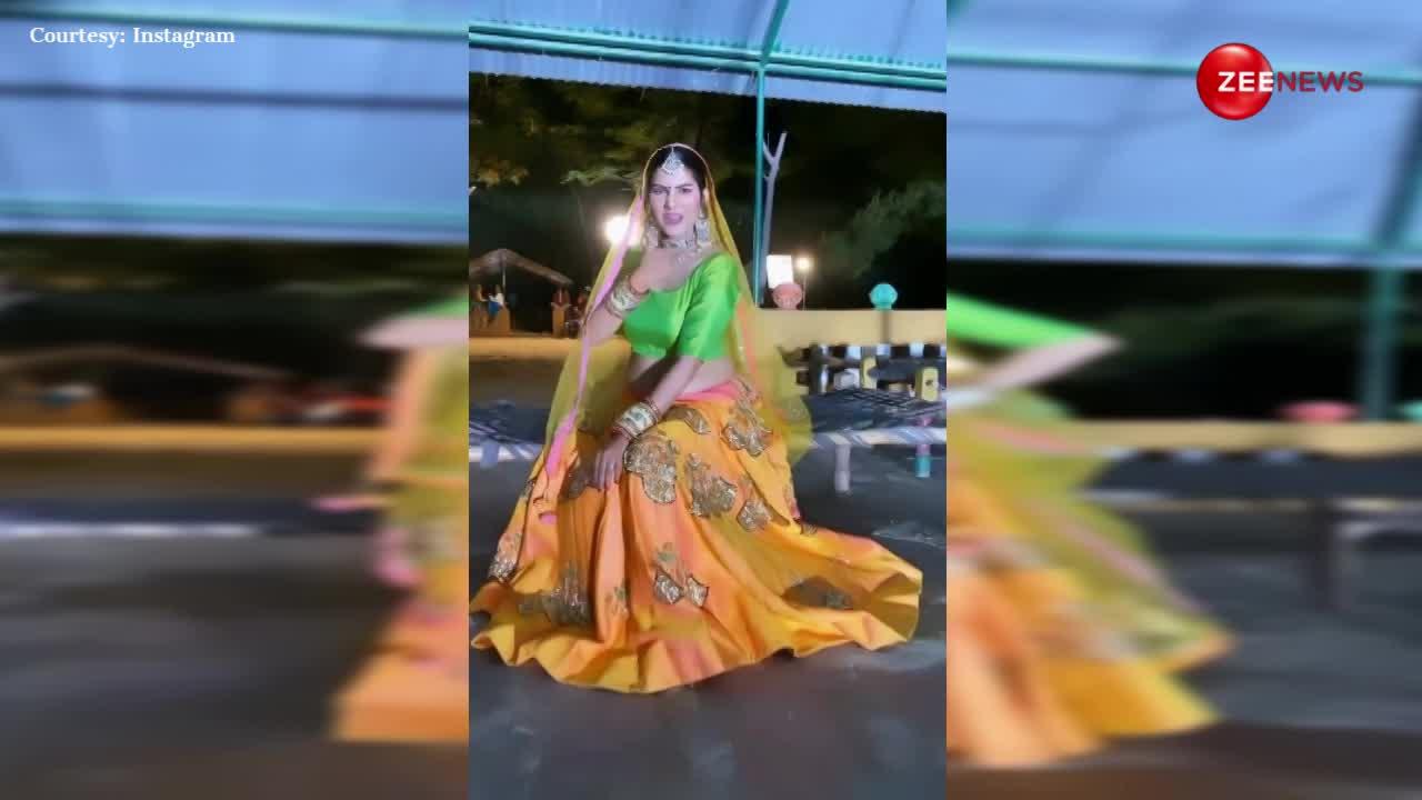 हरियाणवी छोड़ राजस्थानी गाने पर नाचीं Sapna Choudhary, घाघरा-चोली में ऐसा अंदाज देख झूमी पब्लिक