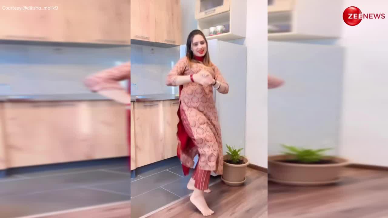 Sapna Choudhary के गाने पर देसी भाभी का धमाकेदार डांस, देख बेकाबू हुए अंकल लोग