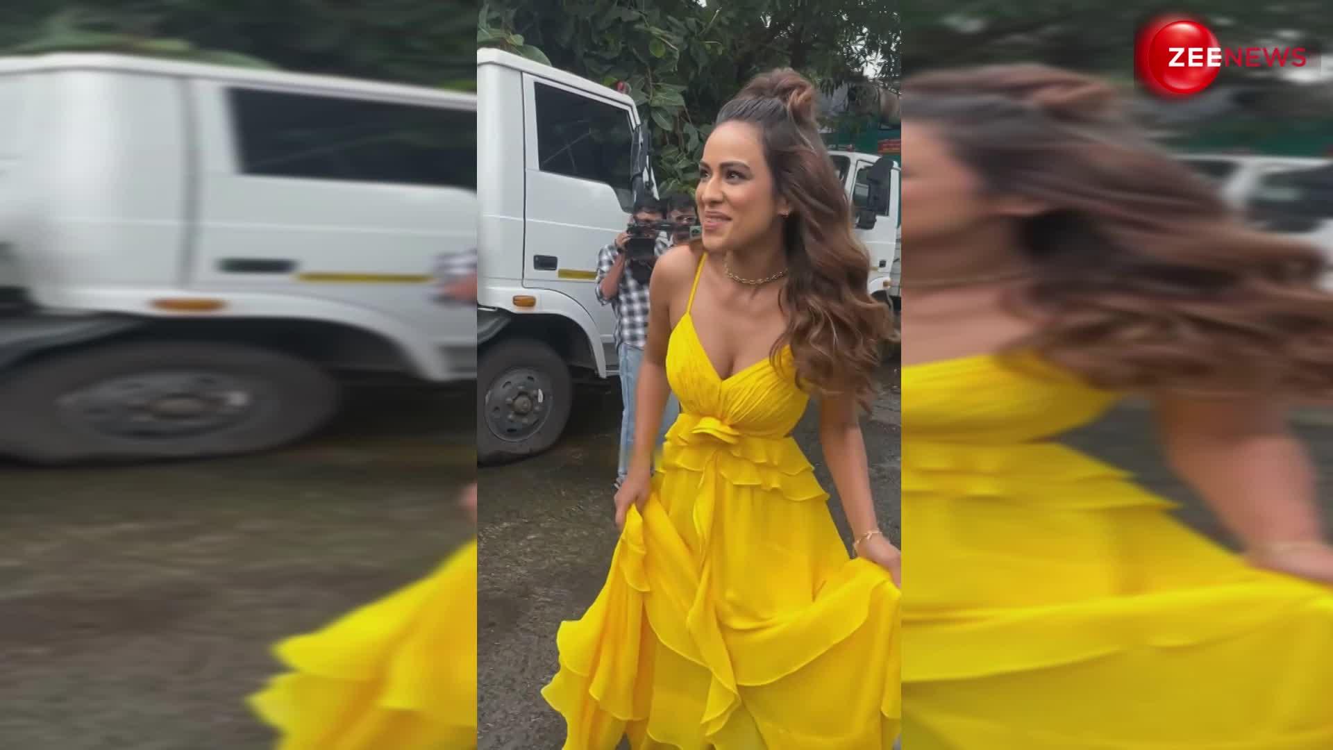 Nia Sharma का फैशन सेंस है लाजवाब, पीले रंग की ड्रेस में फ्लॉन्ट किया अपना स्टाइल-देखें video