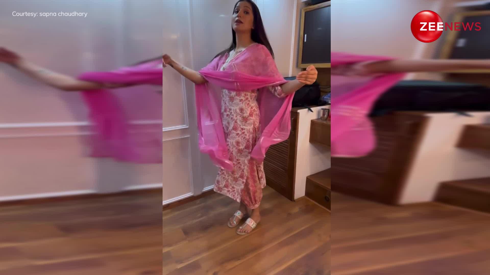 देसी क्वीन Sapna Choudhary ने किया साड़ी में जबरदस्त डांस, देखे बिना रहना नामुमकिन! देखें VIDEO