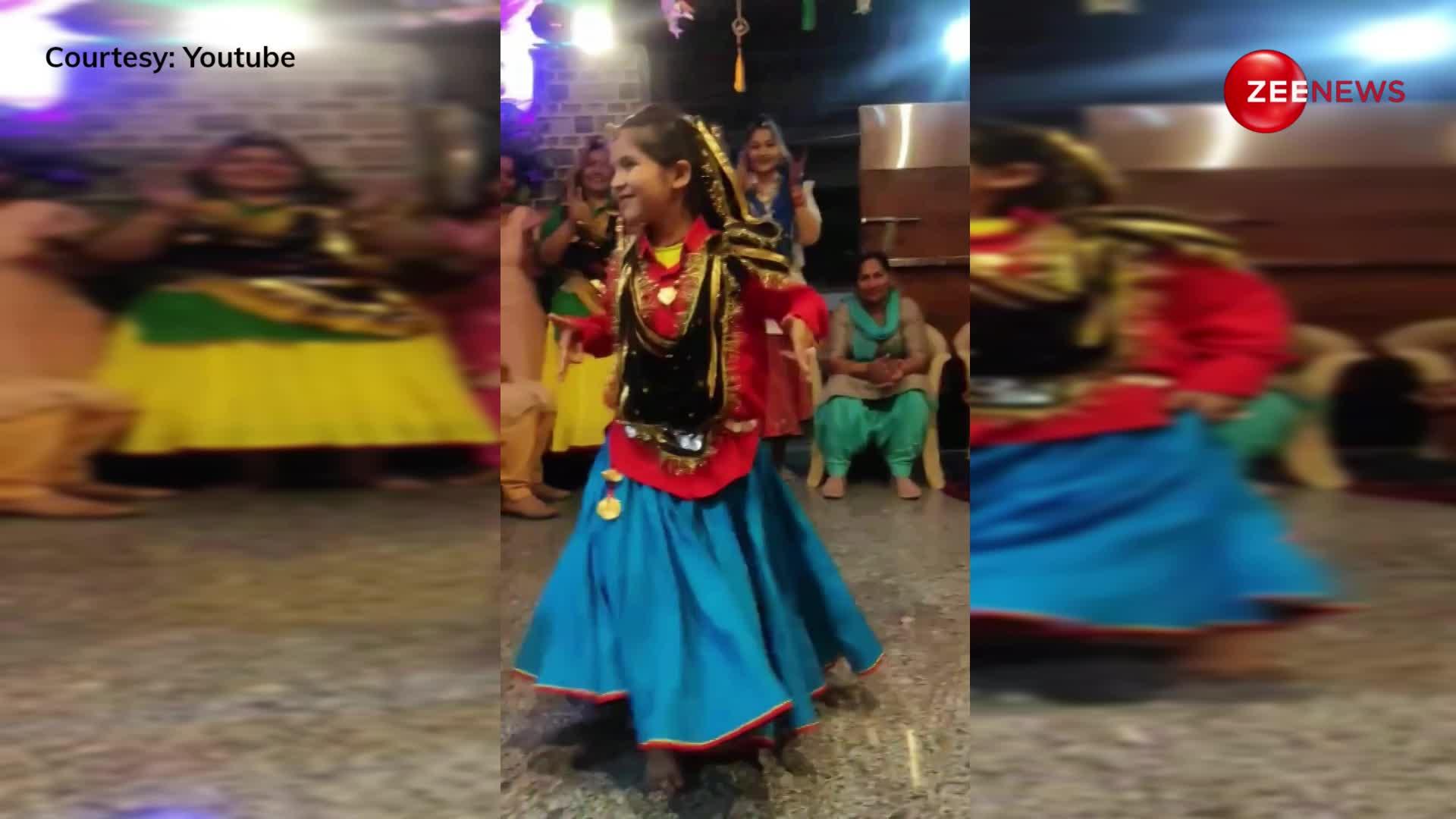 Sapna Chaudhary का गाना ही नहीं स्टाइल भी किया इस 5 साल की बच्ची ने कॉपी, हरियाणवी ड्रेस पहने खूब नाची 'जले' पर