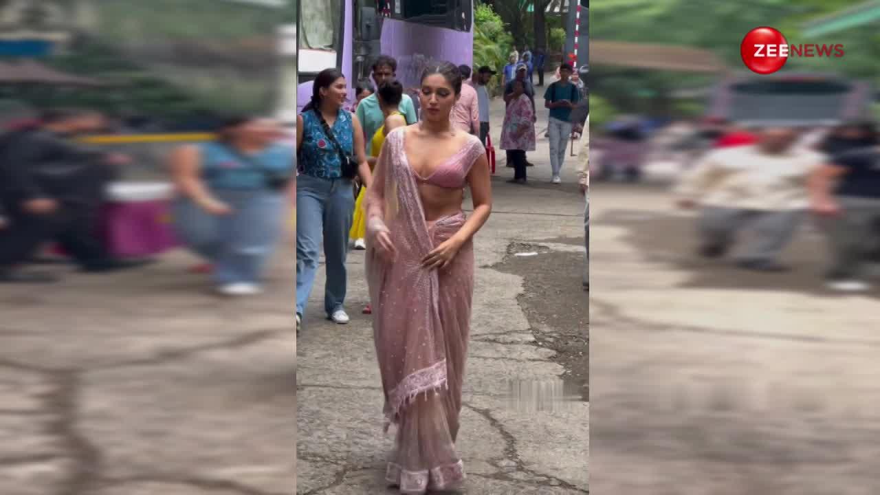 Shehnaaz Gill को फैशन में बराबर की टक्कर दे रही हैं Bhumi Pednekar, अब साड़ी पहन अदाओं से फैंस के उड़ाए होश