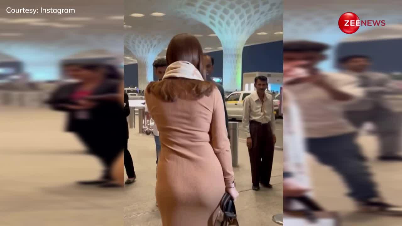 टीवी की संस्कारी बहू का एयरपोर्ट पर दिखा बोल्ड अवतार, बॉडीकॉन ड्रेस में गिराई हॉटनेस की बिजलियां