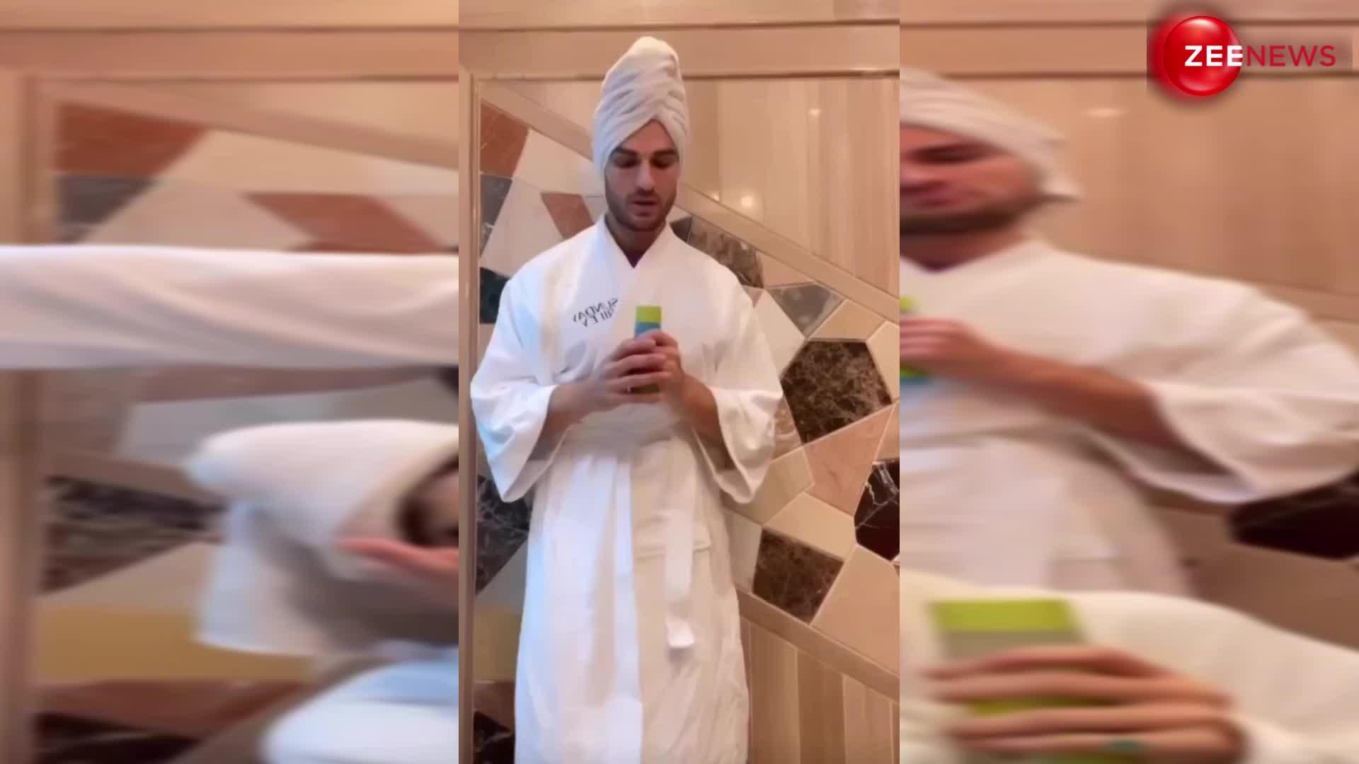 वायरल टॉवल वीडियो !  Disha Patani ने सिर्फ बाथरोब लपेट अपने दोस्त के साथ अकेले बना डाला ऐसा वीडियो, देख पापा को आया गुस्सा