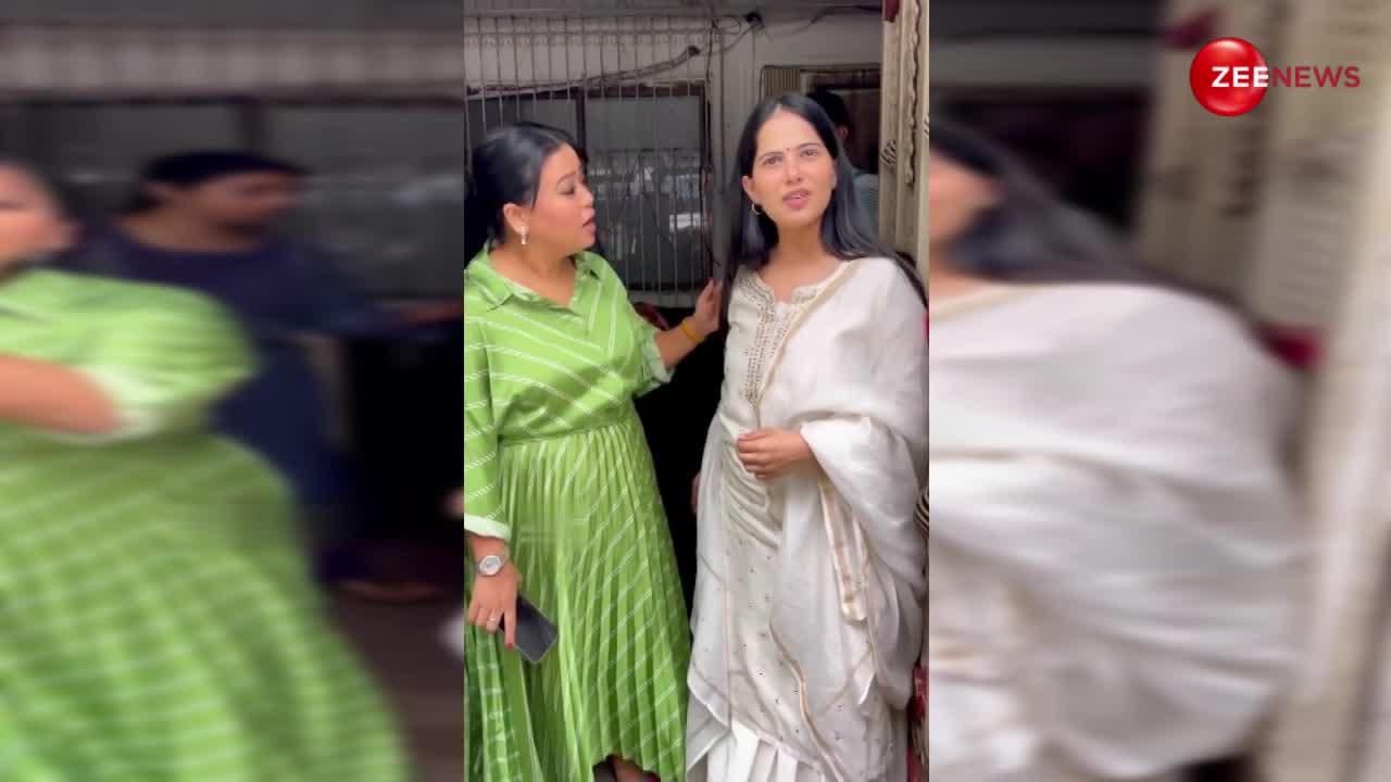 Bharti Singh के साथ नजर आईं Jaya Kishori, कैमरा देखते ही दे डाली ऐसी नसीहत वायरल हो गया वीडियो