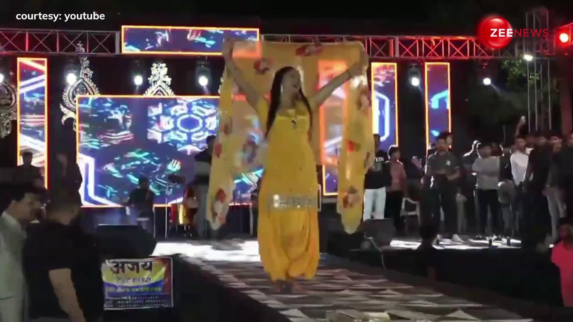 'Ghunghat Jaalidaar' गाने पर Sapna Chaudhary ने किया बवाल डांस, एक्ट्रेस को देखते ही बेकाबू हुई भीड़