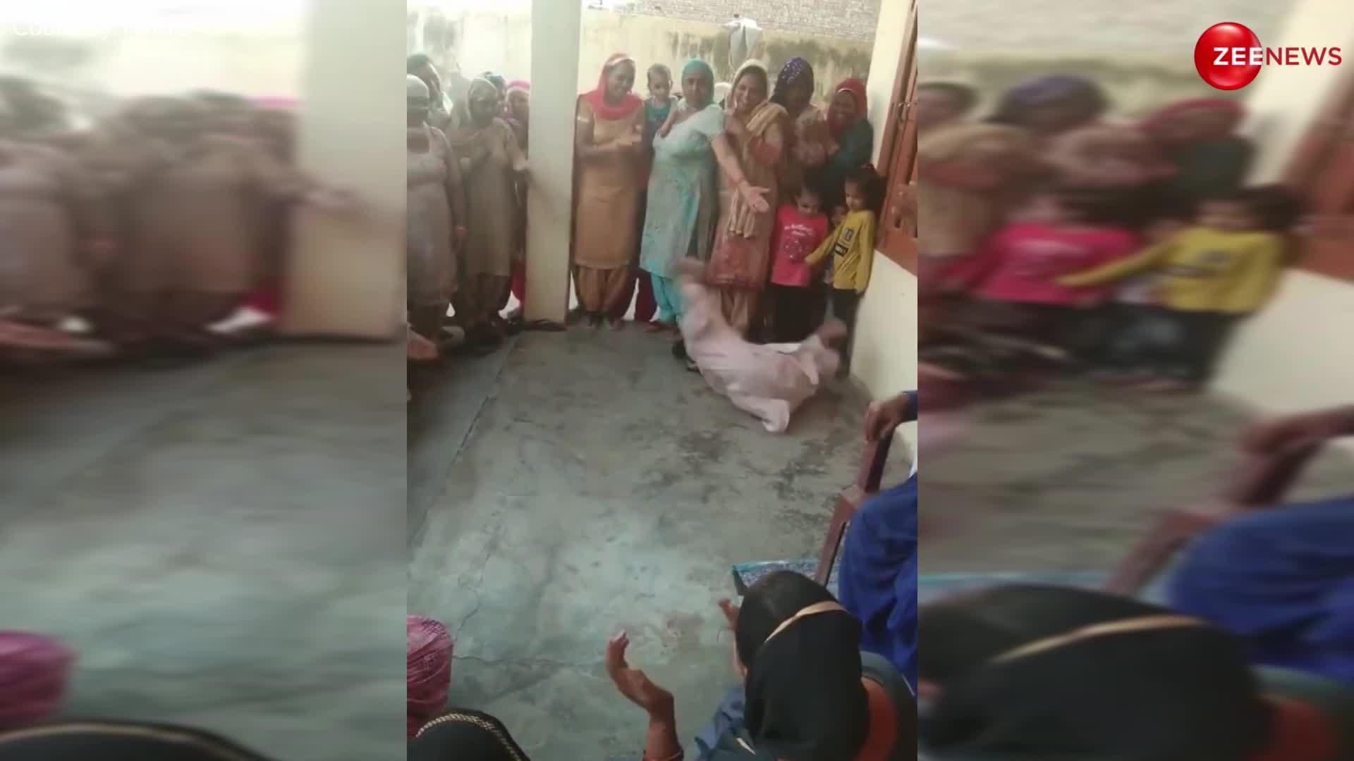 हरियाणवी गाने पर दादी ने जमीन पर लेट-लेटकर किया ऐसा डांस, वीडियो देख बूढ़े बोले- मुझे भी चाहिए ऐसी लुगाई