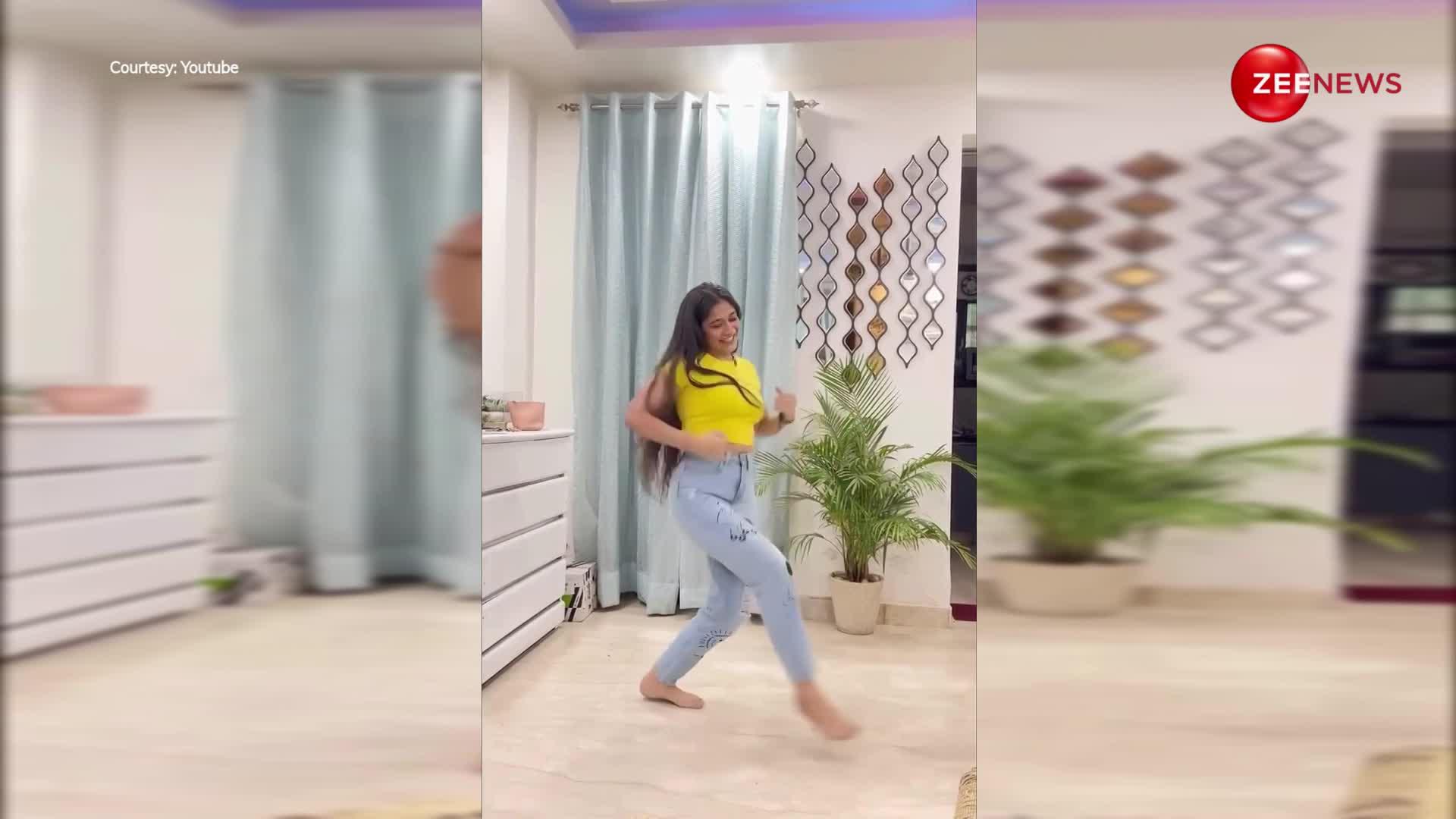 Sapna Choudhary के गाने पर लड़की ने जींस पहनकर लगाया डांस का तड़का, वीडियो हुआ वायरल