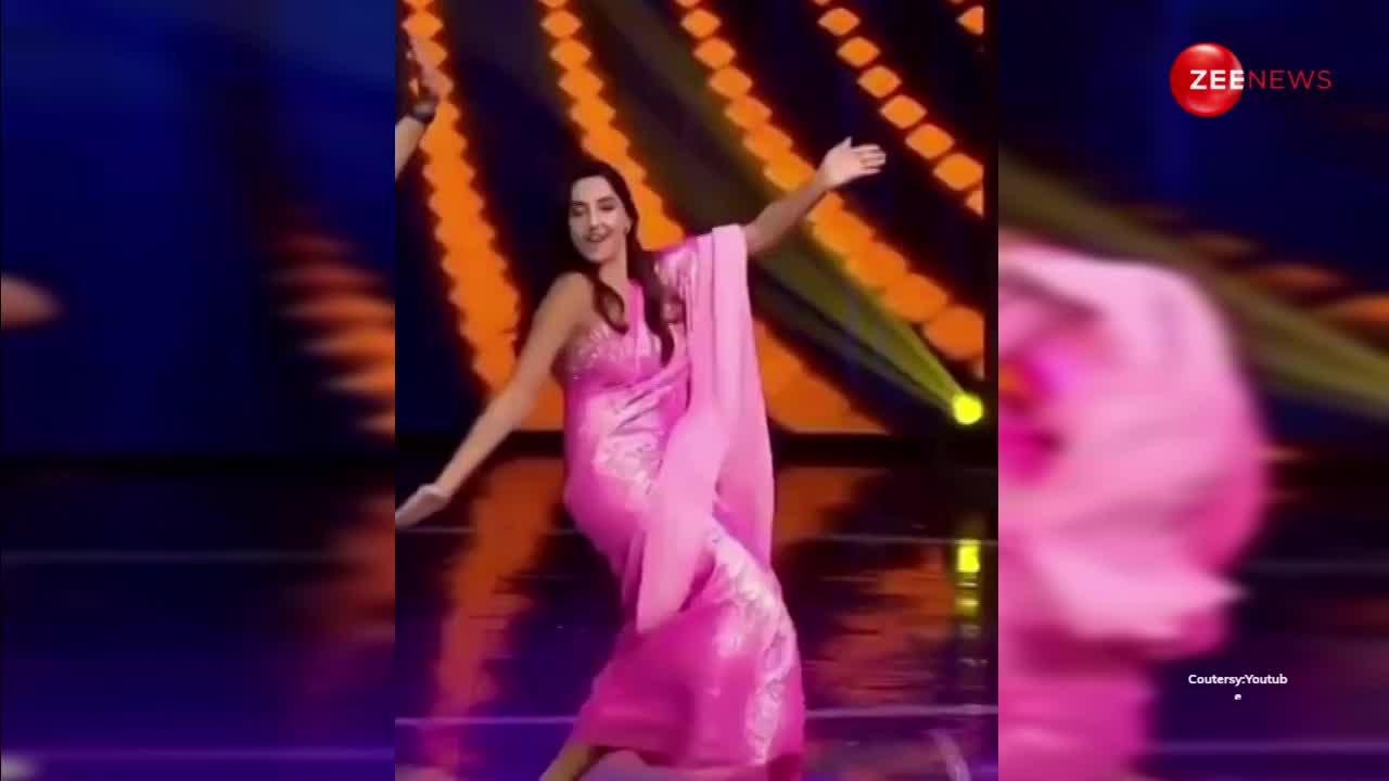 नोरा फतेही पिंक साड़ी पहनकर Chikni Chameli गाने पर किया धांसू डांस, धड़ल्ले से वायरल हो रहा वीडियो