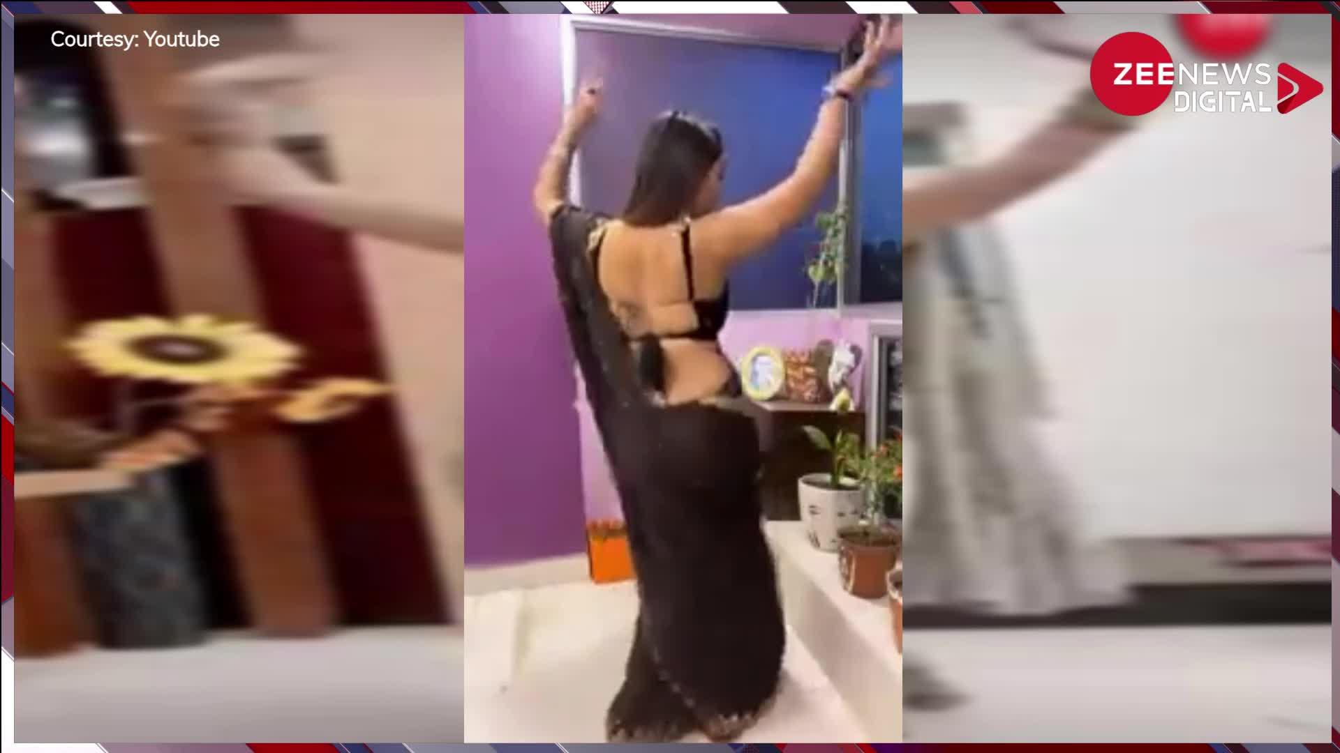 Desi Bhabhi Viral Video: 'तेरी आंख्या का यो काजल' गाने पर देसी भाभी ने Sapna Choudhary को भी किया फेल, बंद कमरे में दिखाया बेहद हॉट डांस