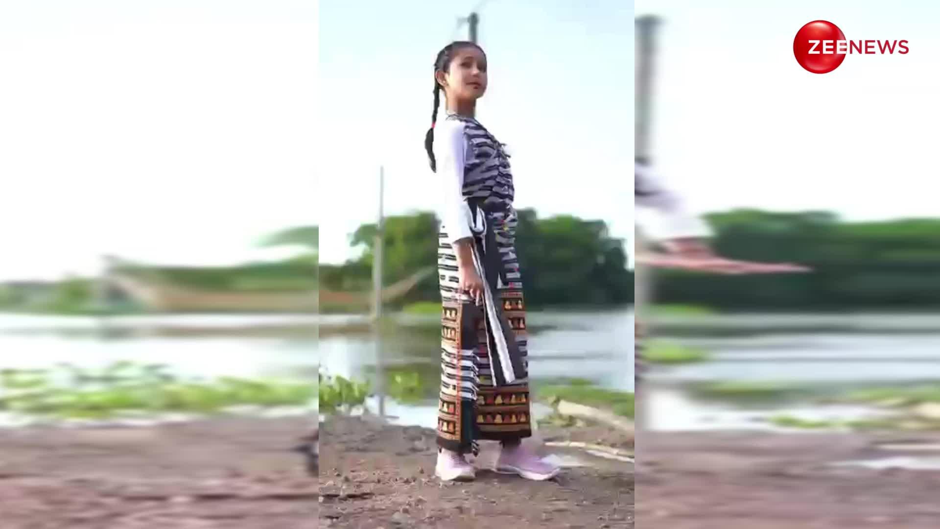 छोटी बच्ची ने नेपाली गाने पर किया ऐसा डांस, देख लोगों ने की खूब तारीफ