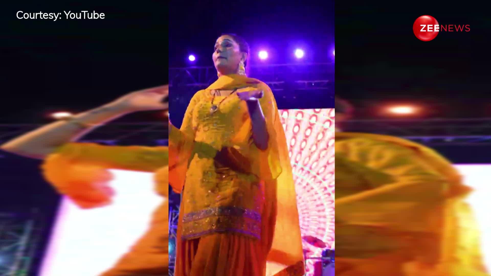 Sapna Choudhary ने  पीला सूट पहनकर 'Jale'गाने पर किया धमाकेदार डांस, ताऊ ने लिए मजे