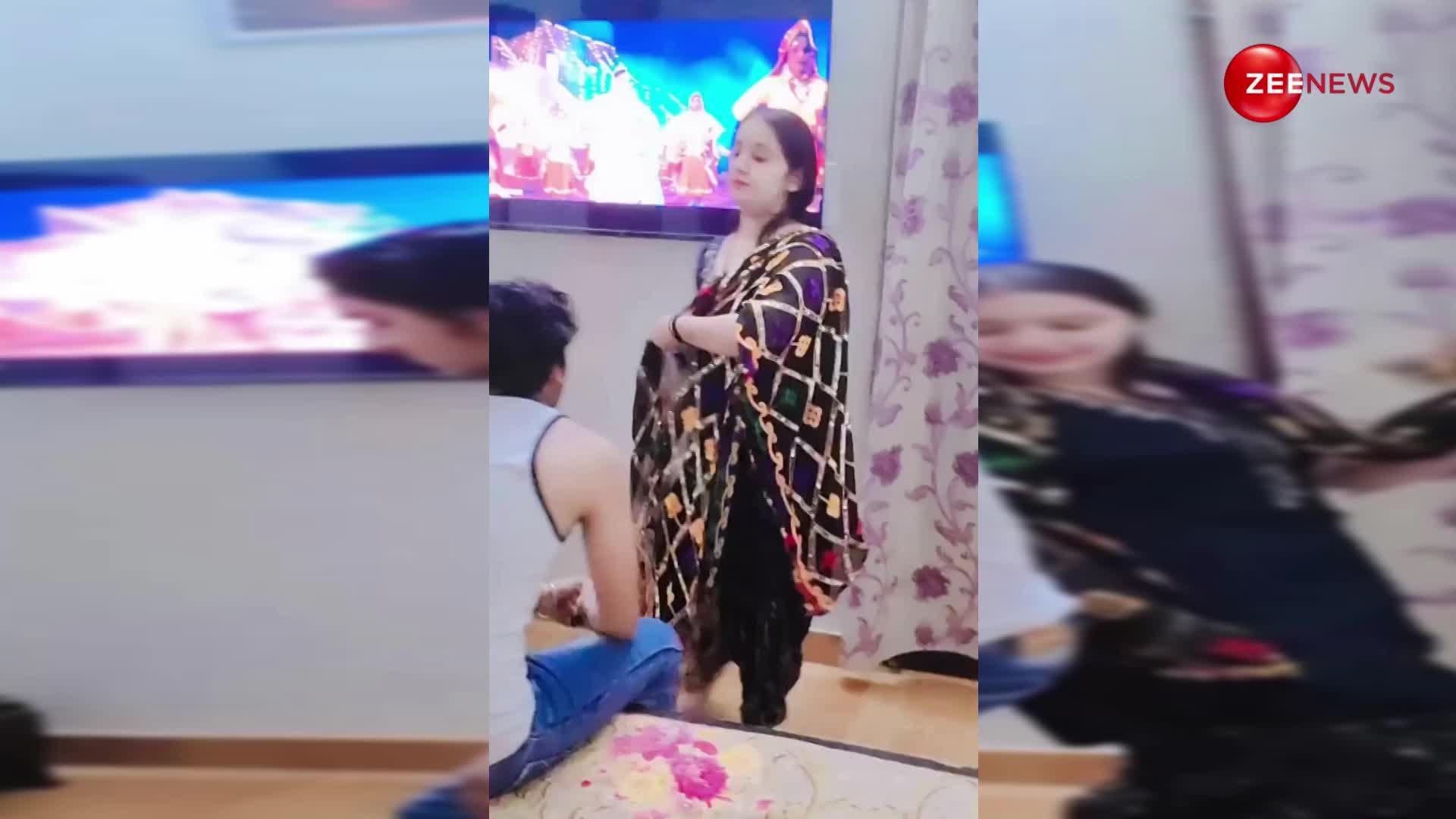 अपनी पत्नी को Sapna Choudhary के गाने पर डांस करता देख, पति ने भी लगाए ठुमके; दोनों की जुगलबंदी देख लोग बोले- वाह क्या जोड़ी है