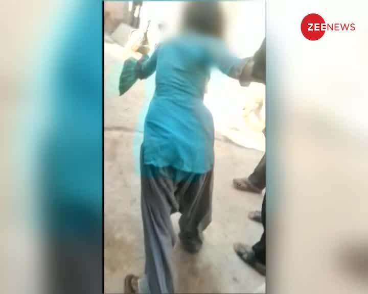 Viral Video : प्रेमी जोड़े को पकड़कर लोगों ने की पिटाई, वीडियो आया सामने