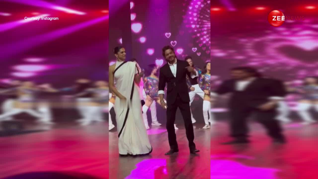 SRK को डांस करता देख खुद को रोक नहीं पाईं Deepika Padukone, दोनों ने जवान के गाने पर खूब लगाए ठुमके