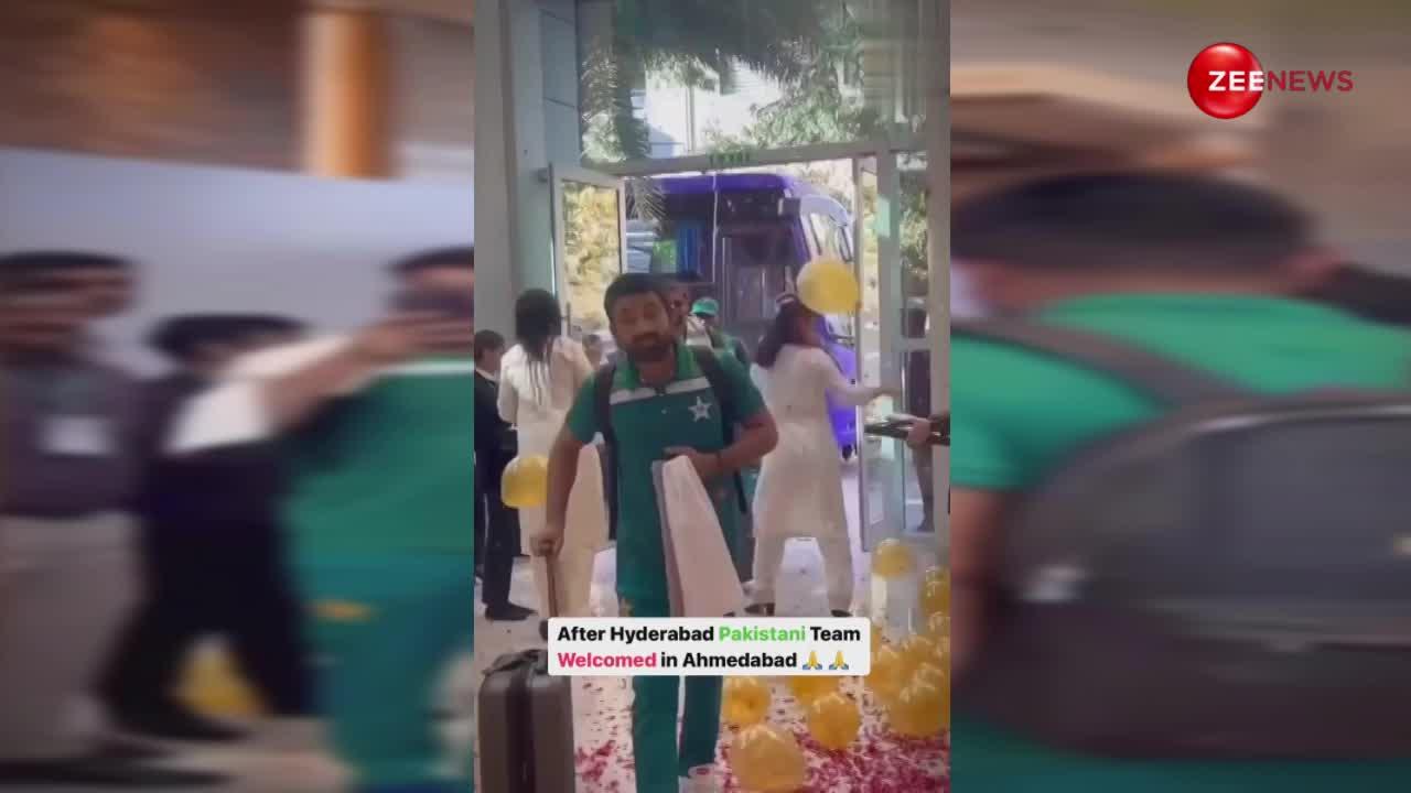 Ind-Pak मैच से पहले बेहद खास अंदाज में हुआ था पाकिस्तान टीम का स्वागत, वीडियो देख पाकिस्तानी भी कर रहे भारत की तारीफ