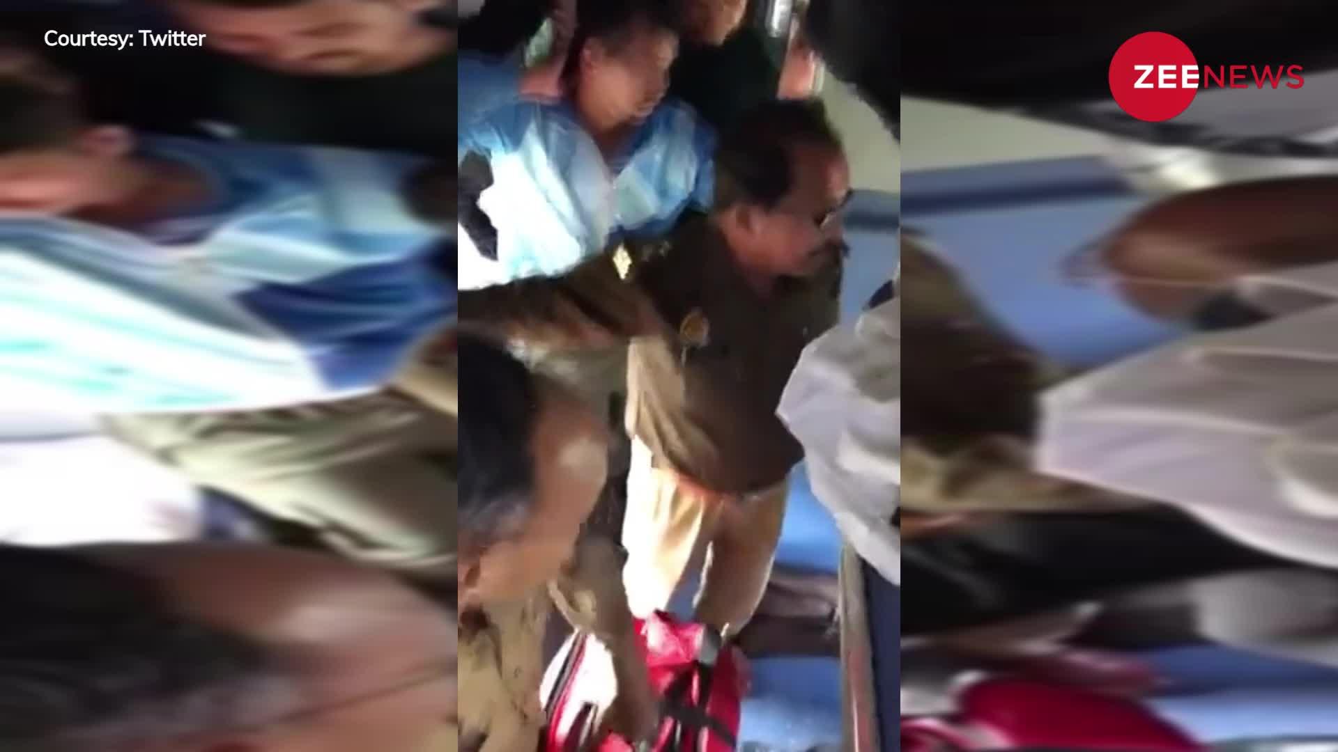Viral: बिना टिकट ट्रेन में चढ़ें पुलिसकर्मी ने दी नीचे फेंकने की धमकी, तो TTE ने दिया ऐसे मुंहतोड़ जवाब, वीडियो वायरल