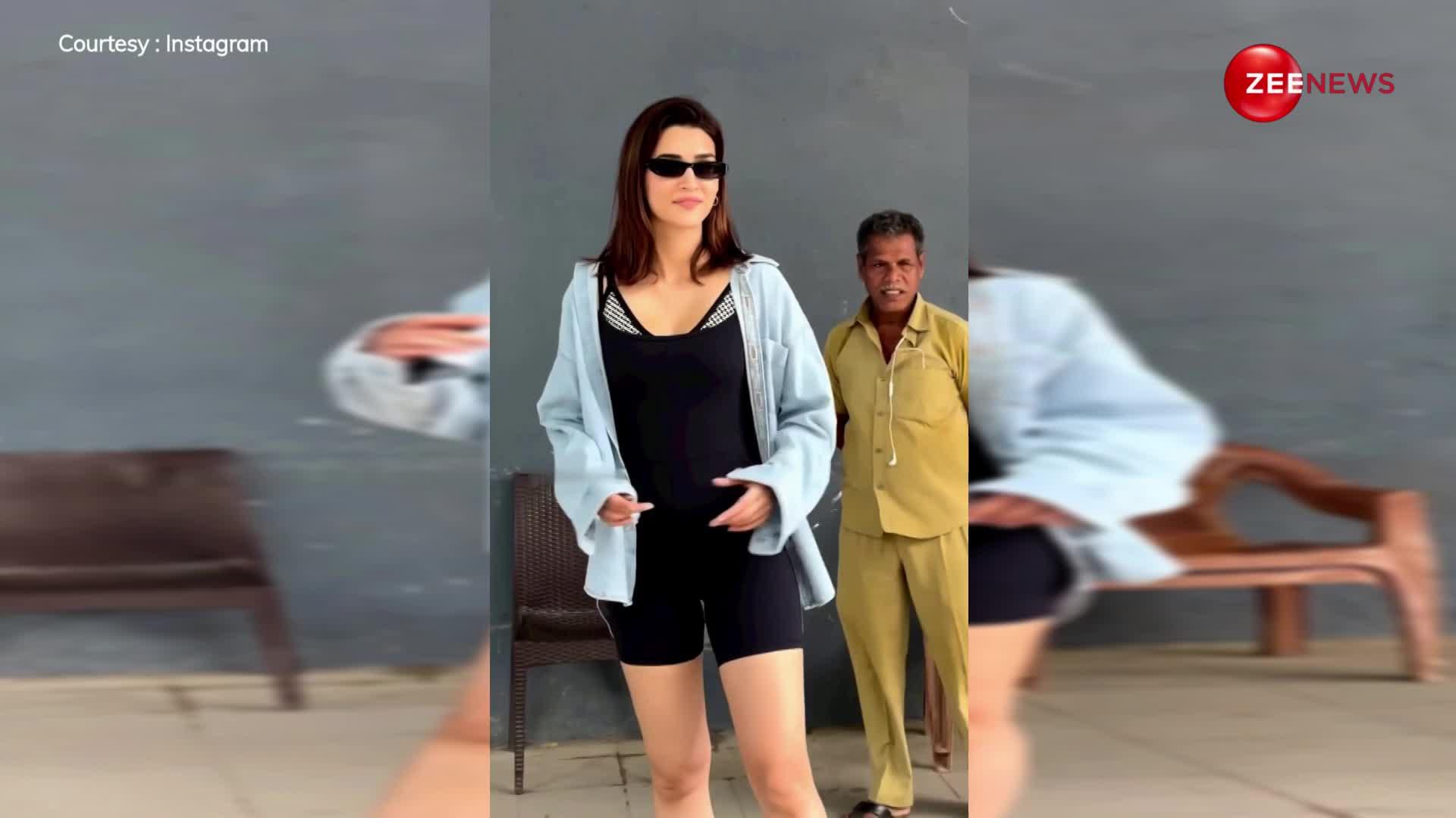 Kriti Sanon ढीली शर्ट और वन पीस ड्रेस में कूल अंदाज में आईं नजर, फैंस ने कहा-कूल हैं आप